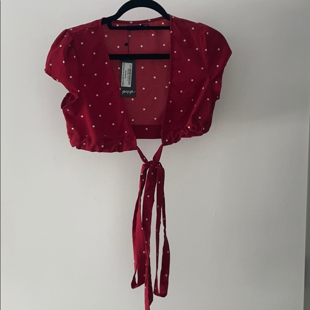 Nasty Gal Red Crop